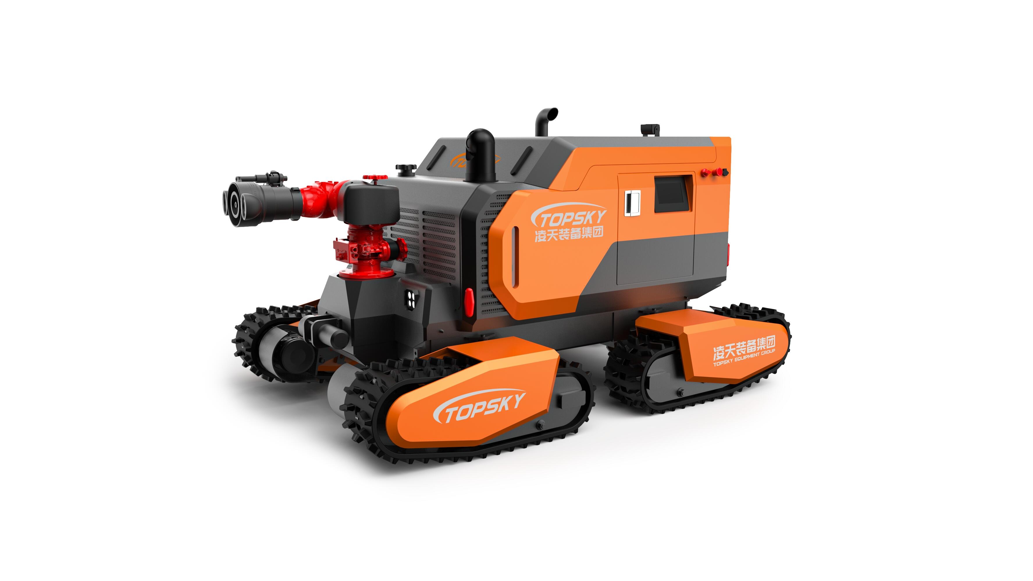 全地形消防滅火機(jī)器人 （第2代，四履帶，油動(dòng)液壓、150進(jìn)口消防水炮）