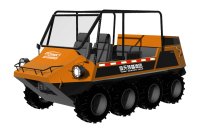 中小型水陸兩棲救援車(chē)（8×8，64KW，原地轉(zhuǎn)向）